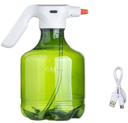 Regadera eléctrica de 3 L para plantas de interior, botella pulverizadora de presión ajustable, incluye mango ergonómico, diseño a prueba de fugas, pulverizador eléctrico de jardín para interiores y
