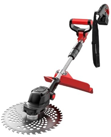 Hookurity cordless battery powered hedge trimmer Lawn Mower Electric Brushless Motor Cordless Cutters Household Weeder 21V Rechargeable For Garden Lawn Trimming Pruning Tools(U.K)
