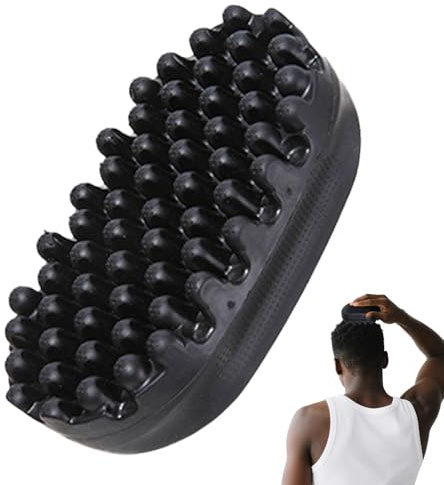 1 STK Lockiges Haarbürste,Gummi Haarbürste,Twist Afro Curl Haar bürste,Dreadlock Twist Styler,Pinsel Waschbares Afro Haarschwamm,Afro Schläger für schmutzig geflochtene lockige Haare,Sponge für Haare