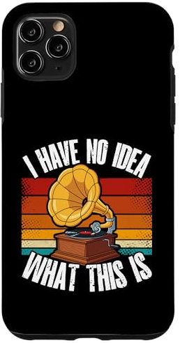 Non ho idea di cosa sia il classico grammofono retrò Custodia per iPhone 11 Pro Max