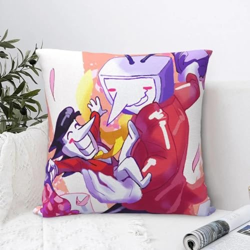 Federa per cuscino Tenna Deltarune Game Its TV Time Meme morbida federa per cuscino con motivo divertente per soggiorno sedia