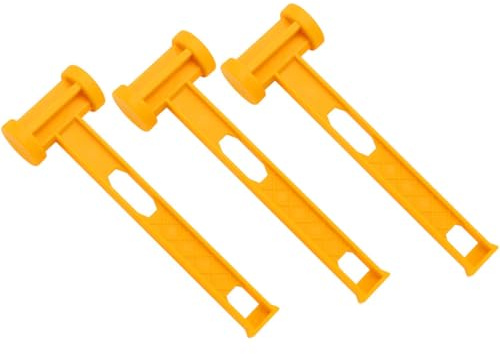 SHINEOFI 3 Stück Campinghammer mit Rutschfestem Griff Leichter Zeltpflockhammer aus Pe Multifunktionaler Outdoor Hammer für Camping Wandern und Trekking