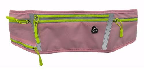 QUILSTM Riñonera Deportiva Estable y Resistente para Accesorios de Running, riñonera Ajustada para Mujer. Cinturón Deportivo para Correr, Rosa, Admite Celdas de 7.2 Pulgadas