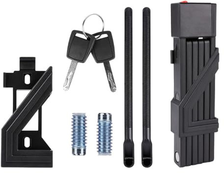 RAFGALDEX Serrure de sécurité compacte, Construction en Alliage de Zinc pour Motos, Scooters, résistant intempéries, vélos Pliables, Serrure à Combinaison pour vélo