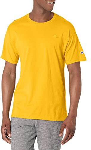 Champion Herren Classic Jersey T-Shirt Hemd, Team Gold, Groß