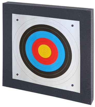 Zielscheibe für Bogenschiessen aus Polifoam 80x80x10 cm mit Auflage und Scheibennägeln