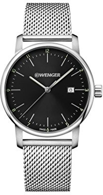 Wenger Unisex ErwachseneArmbanduhr Analog Quarz Edelstahl 01.1741.114