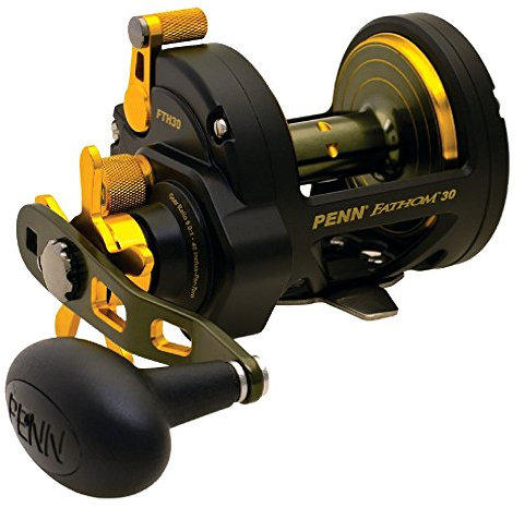 Penn Angelrolle Fathom Star Drag FTH15 Schleppfischen im Meer von dem Boot Big Game Drifting