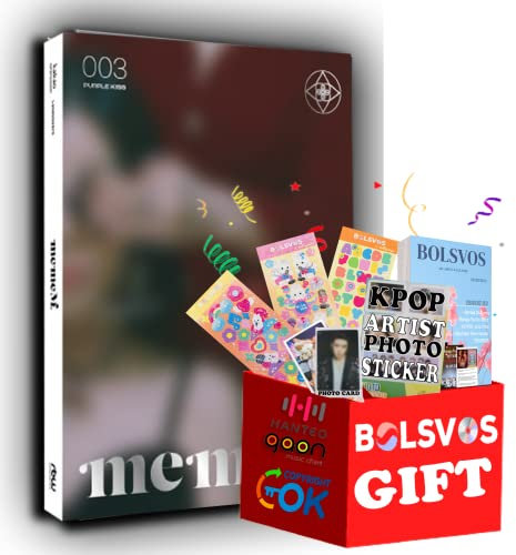 PURPLE KISS - memeM [meme ver.] (3rd Mini Album) Album+Pre Order Limited Benefits+BolsVos K-POP eBook (21p), 3EA BolsVos Stickers for Toploader, Photocards