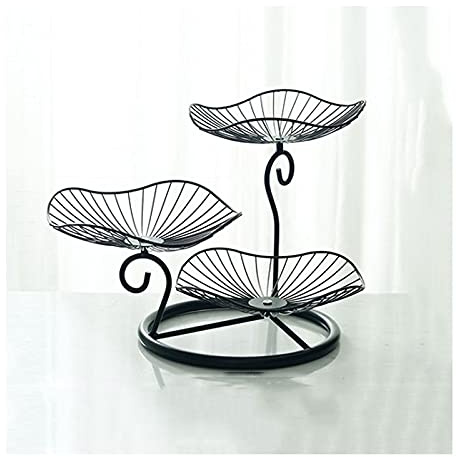 Supporto per cupcake Basamento torta a tre strati, piatto di frutta soggiorno zuccherato piatto casa creativo frutta stand pomeriggio tè spuntino multistrato Cake Stand (Size : A)