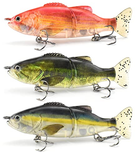 ODS Lure Glide bete med PVC-svans sjunkande fiskeutrustning set för basöring shad abborre gädda (set 1)
