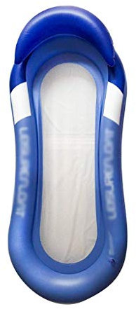 FBITE Schwimmring Pool Aufblasbarer Ring Schwimmring Wasser Aufblasbares Netzsofa Wasserliege Schwimmende Reihe Schwimmbett Surfbrett Wasserbrett Wasserspielzeug (Blau)