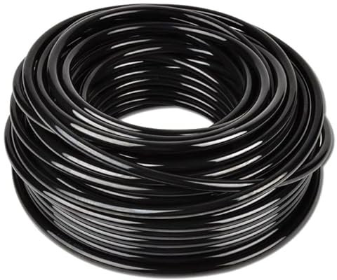 Polyurethane PU Hose Tube Flexible Pneumatic Pipe Compressed AIR Gas 4/8/12mm OD (10m Length, 8mm OD Black)
