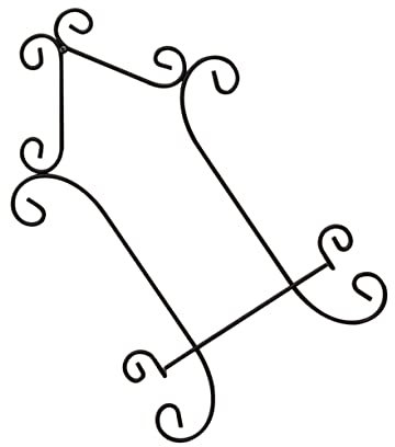PRETYZOOM Bücherständer Kleiderbügel Aus Metall Leinwandständer Ausstellungsständer Für Bilderrahmen Stand Wandmontierter Kleiderständer Teller Halter Foto An Der Wand Montiert Hängeregal