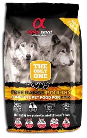 Alpha Spirit Geflügelfutter Trockenfutter für Hunde (3 kg)