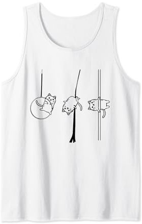 Zirkus Aerialist Cat Aerialist Yogi-Tänzer Aerial Hoop Lover Tank Top