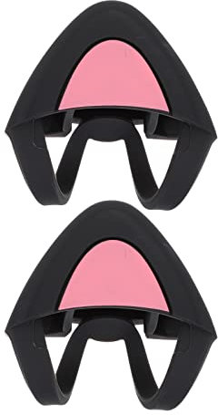 Homoyoyo Cat Ear Shaped Headset Decors Silicone Attachments for Over-ear Headphones, Cartoon Style Accessories Suitable for Teens and Adults