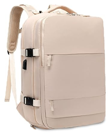 FANDARE dagsryggsäck ryggsäck ledig shoppingryggsäck laptop dagryggsäck 180° stängning ryggsäck män kvinnor bärbar dator arbetsryggsäck universitet ryggsäck business city ryggsäck, Aprikos, L