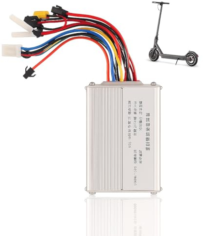 ZAWELIYO Contrôleur de Scooter électrique 48 V 20 A Contrôleur de Moteur pour M4 Type à 2 Roues, controleur Trottinette Electrique sans Balais avec Rainures
