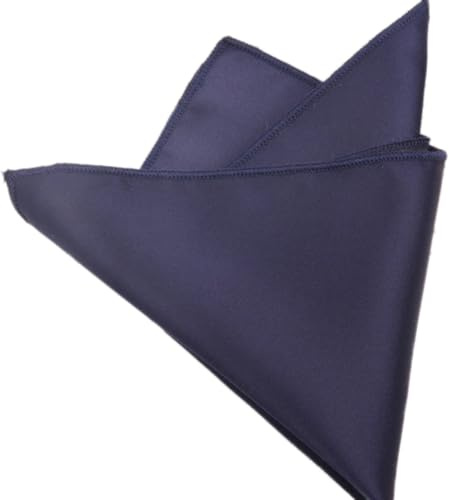 1 Stück 23 x 23 cm Taschentücher Herren,Einstecktuch in einfarbig uni,Stecktuch,Herrentaschentücher,Stofftaschentücher,Herren Pochette Stecktuch,Wiederverwendbar für Partys,HochzeitenNavy blau