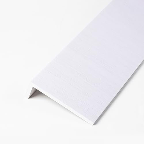 Fensterbank Innen Fensterbrett-Abdeckbrett mit Weißer Holzmaserung, Austausch der Blendenverkleidungsplatte, Fensterbankschutz in Sondergröße für Hotels/ Büro(Color:L-110cm/43.3in,Size:W-10cm/3.9in)