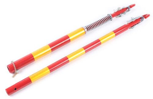 Konfiur Abschleppstange, 3T Sicherheits Abschleppstange Auto, 45 mm Pkw GED Mpft Schleppstange aus Stahl, Abschlepphilfe Schleppstange für Auto und für kleine SUV, 175CM Rot & Gelb