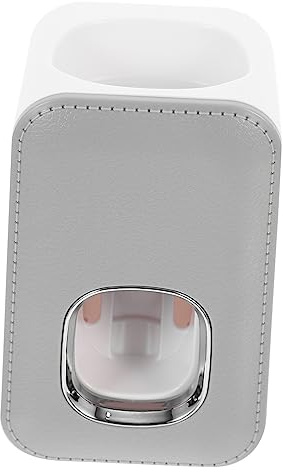 Spremi-dentifricio Automatico da Parete senza Fori in ABS PU | Uso Domestico, Design Leggero, Accessorio per Bagno Montaggio a Parete