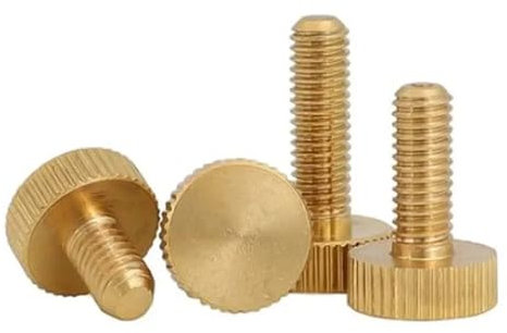 Generisch 2-10 TEILE/LOS M3 M4 M5 M6 * 4/5/6/8/10/12/16/20/25 gerändelt Messing flach kopf Hand anziehen Rändelschrauben(M4X16 5PCS)