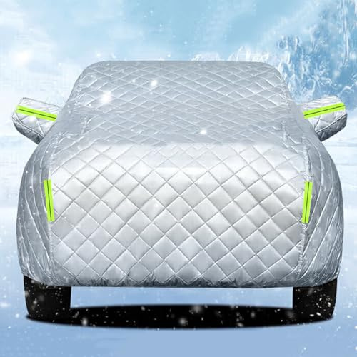 Anti-grêle Bache Voiture Exterieur pour Peugeot 208 2012-2024 Bache Voitures Coton épais,Argenté Housse De Protection Voiture Exterieur Anti Neige Soleil pour la Plupart des Voitures,Berlines et SUV