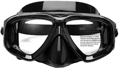 MNEVZX Tauchmasken Optische Tauchmaske, gehärtete Linse, Antibeschlag-freie Tauchbrille, Freedive Vollgesichtsmaske