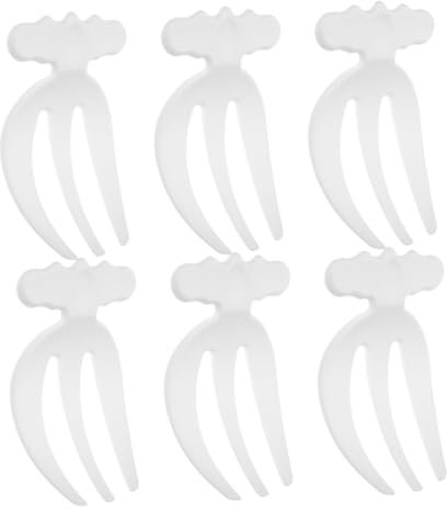 Hemobllo Lot De 6 Pinces À Salade En Plastique : Pinces À Salade Pour Mélanger Et Servir ; Ustensiles De Cuisine Multifonctions Pour Fruits Et Légumes