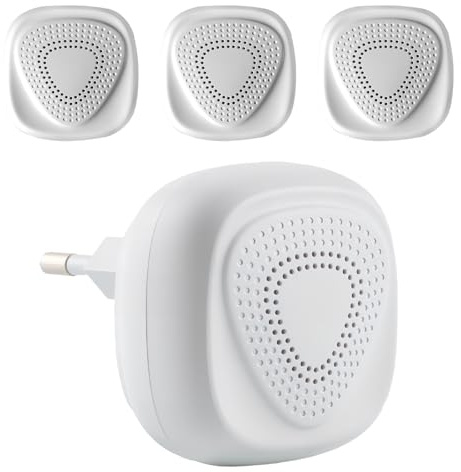 XIMEY Prise Anti Moustique Répulsif à Ultrason, Appareil Anti Moustique pour Intérieur 4 Pièce, Ultrason Souris et Rats Professionnel, Répulsif Anti-Insectes, Protection Contre Les Nuisibles