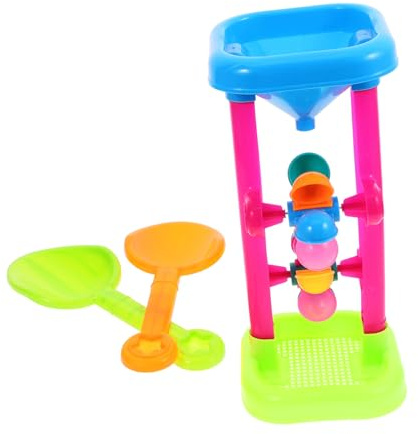 Yardwe 1Set Beach Sand Hourglass Water Wheel Windmill Playset for Outdoor Fun Summer Activity for Promotes Creativity Socialization