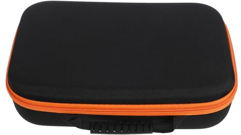 SHINEOFI Oxford Cloth Tool Organizer Bag Portable Power Tool Storage Case with Orange Zipper Long Design and Power Drill Equipment