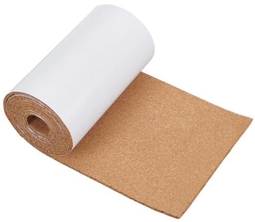 BENECREAT 4mm Dick Selbstklebende Korkrolle 2.5m x 20cm Pinnwandrolle DIY Korkmaterial Leicht Zu Schneidende Selbstklebende Oberfläche Für Die Heimdekoration Handgefertigtes Kunsthandwerk Wandkunst