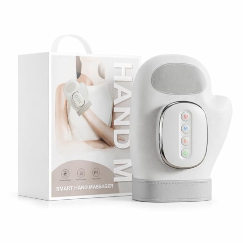 Kallon - Instant Hand & Wrist Pain Relief Massager, 3-in-1 Heated Compression Hand Massager, Electric Hand Therapy Device, Rechargeable Wrist & Palm Massager for Home Use