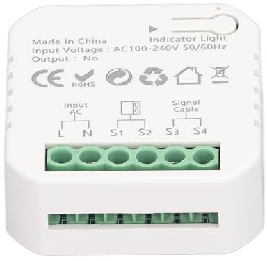 Cocoarm Smart Garageportöppnare Kit WiFi Smart Garageportöppnare med Dry Contact Control APP Fjärrkontroll Röststyrning Timerdelning för Skjutportar Hemanvändare