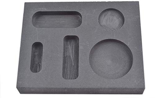 otoolworld graphit Guss Barren Form Metall Verfeinern Scrap Bar Coin Combo 1/4 1/2 1 oz