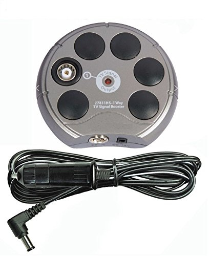 K M ELECTRONICS® 12V 12 VOLT 1 WAY TV AERIAL AMPLIFIER SIGNAL BOOSTER BUILT IN 4G FILTER 20BD GAIN
