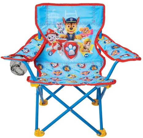 Paw Patrol Kids Camping Chair, Camp Fold N Go Chair with Carry Bag