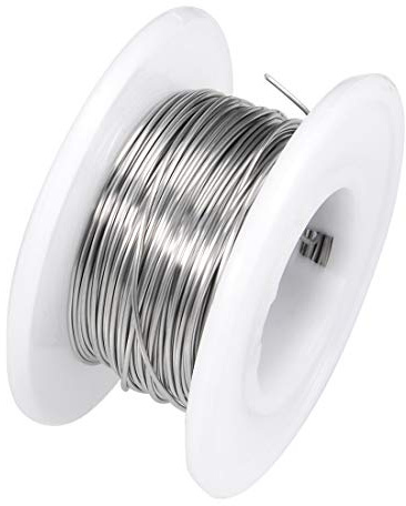 sourcing map Cable de resistencia de calentamiento de 0,5mm 24AWG 33 pies | nicromo, para elementos de calefacción