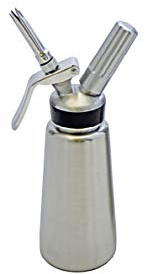 Mosa Sahnegerät, Sahnebläser, Sahneschäumer 1,0 Liter Profigerät, Sahnekapseln zum Aufschäumen