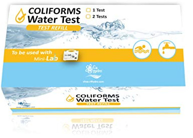 Coliforms Water Test – Détecte rapidement la présence de bactéries coliformes (dont E. coli) dans l'eau. Kit d'analyse à Ultra Haute Sensibilité à utiliser avec le Mini-Lab (vendu séparément)