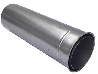 Doppelwandfutter für Rauchrohr Ø200mm Länge 500mm kürzbar Wandfutter Wanddurchführung