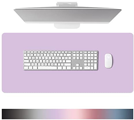 Dalifer Schreibtischunterlage Leder - Multifunktion Mauspad aus Wasserdichtes PU-Leder - 80 × 40 cm Große Größe, Mouse Pad Für den Heim- oder Bürogebrauch