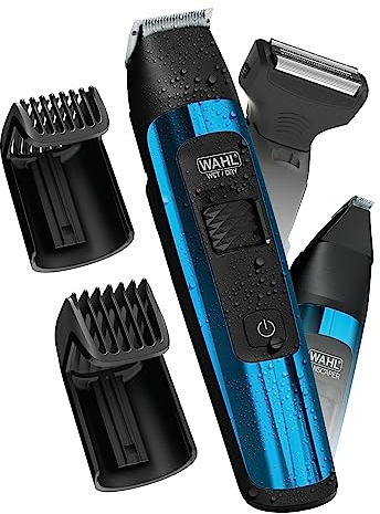 Wahl Manscaper® Total Body Grooming and Your Hair Down There Rechargeable Deluxe Hair Trimmer and Shaver with Safe-Touch Detachable Stainless Steel Precision Blades - Model 5708