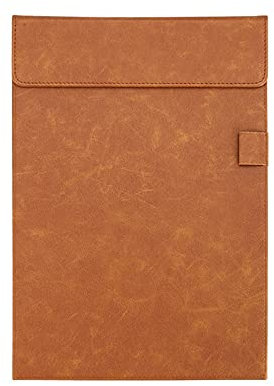 Planchettes à Pince Presse-papiers en cuir A4 et de la taille d'une lettre avec porte-stylos Porte-stylo Multi-Color Signature Dossier de signature for entreprise, Office-5 Packs Clip Planches (Color