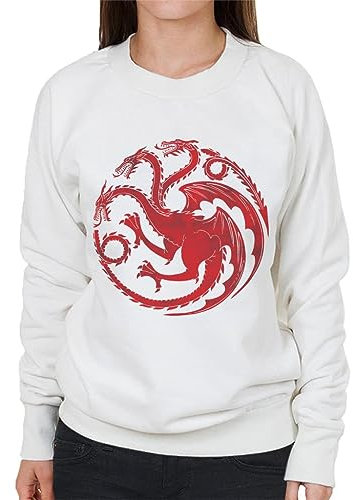 All+Every Game of Thrones Three Headed Dragon Targaryen Sigil Women's Sweatshirt