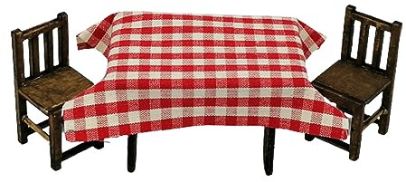 Tavolo con sedie- Accessori per Presepe (per statue da 12-15 cm)