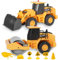 TOYABI Baustellenfahrzeuge Kinder, 2er-Set Sandspielzeuge mit Musik & Licht, Bulldozer- & Walzen-LKW-Spielzeuge, Geschenk für Jungen & Mädchen Kinder im Alter von 3 4 5 6 7 8 Jahren